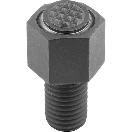 Kipp Self-Aligning Pads With O-Ring, Form:M Carbon Steel, Interchangable Insert, Comp:Tool Steel, Sw=24 K0289.916X050